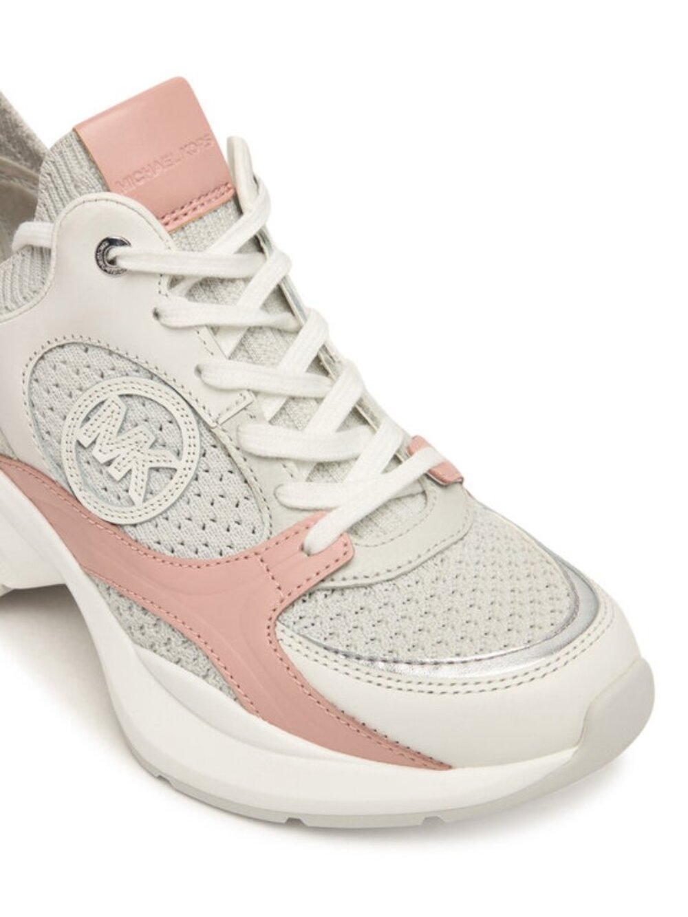 Michael Kors Women’s Zuma Knit Trainers Smokey Rose Size 7 NEW IN BOX - Picture 3 of 12